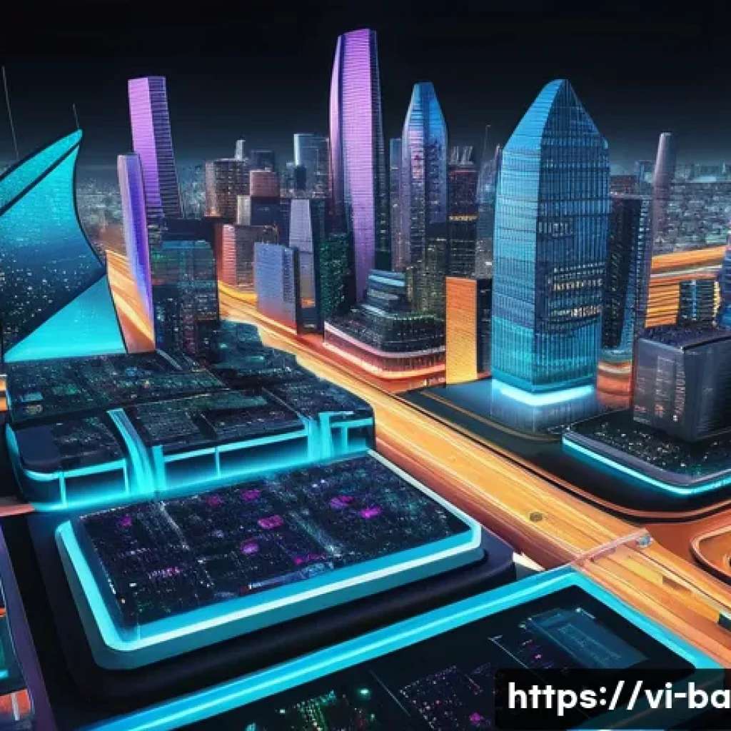 모듈식 접근법의 테스트 및 평가 방법 - **Prompt:** "A vibrant, intricate illustration depicting a complex software system as a magnificent,...