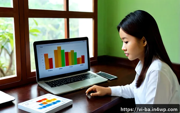Home 17 모듈식 역량 개발의 데이터 기반 접근 - Photorealistic modern Vietnamese professional workspace, a young Vietnamese woman analyzing modular ...